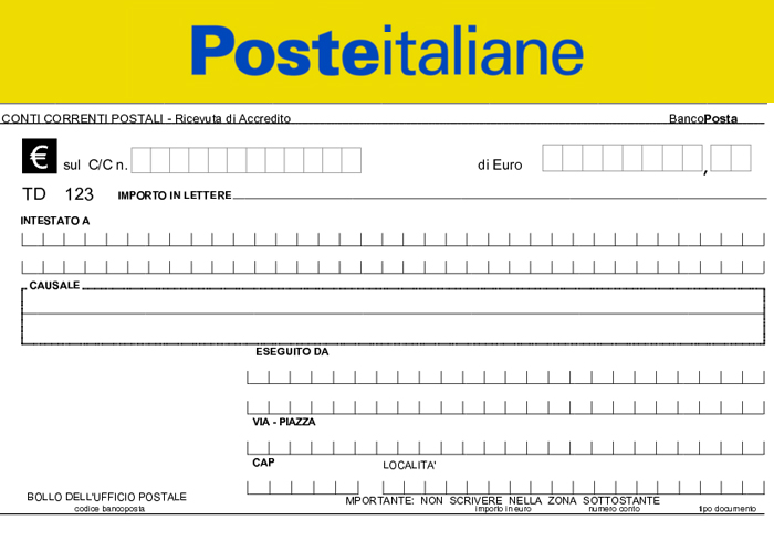 Postagiro o Bollettino postale